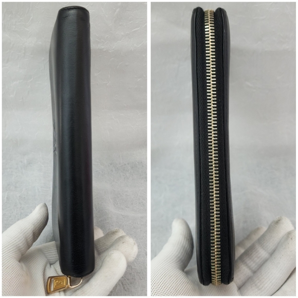 Auth YSL Yves Saint Laurent Zip Around Long Wallet - Picture 6 of 10